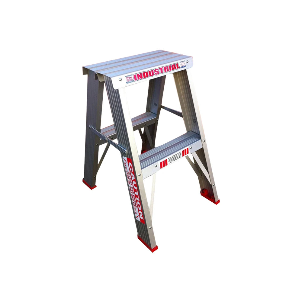 Indalex Double Sided Aluminium Step Ladder - 120kg Rated