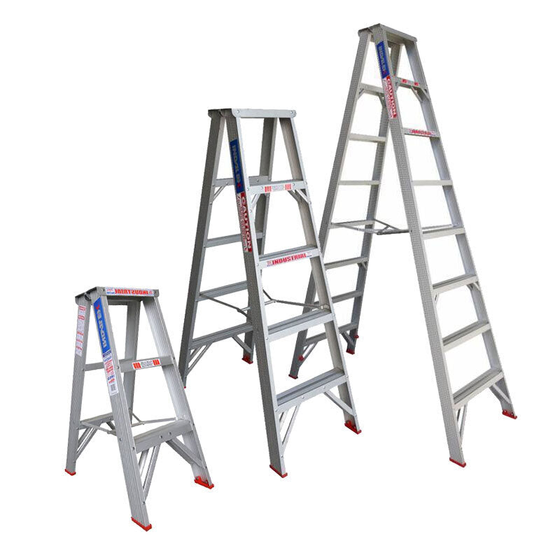 Indalex Double Sided Aluminium Step Ladder - 120kg Rated
